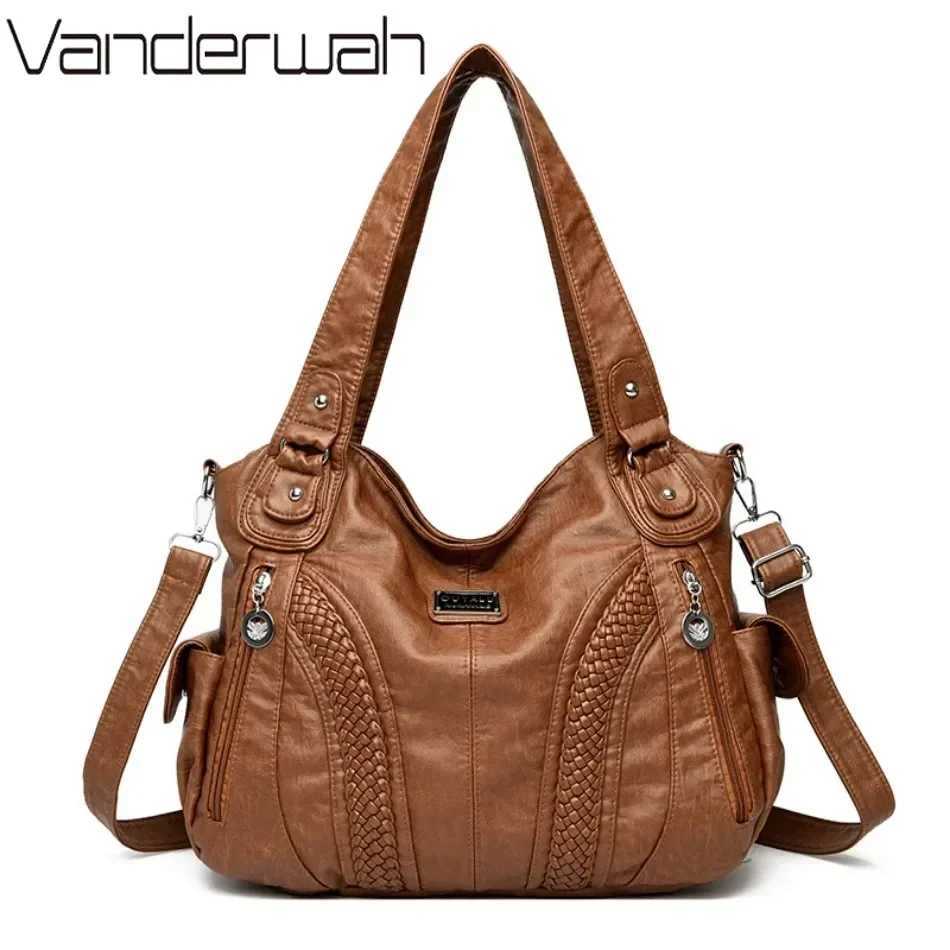 High Quality Soft Leather Large Capacity Women Tote Bags Luxury Shoulder Crossbody Bag for Women 2025 Fem Handbags Purse Sac B250618