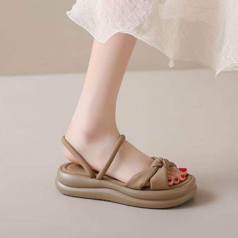 Women's Thick Bottom Sandals Summer New Multi functional Shoes Fairy Style Soft Bottom Anti slip Beach Sandals Designer Sandals