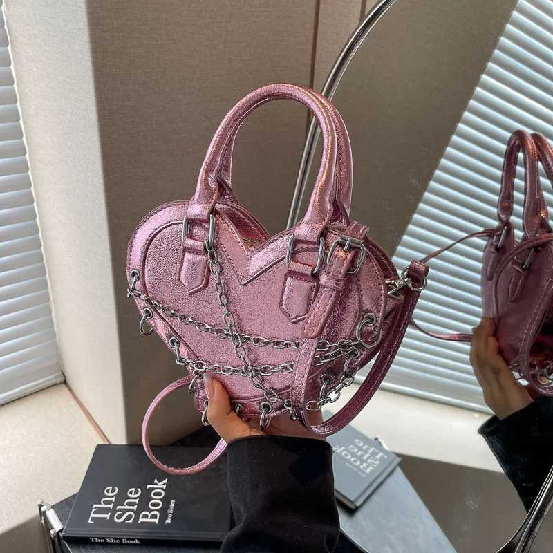 PU Special-Shaped Bag Heart-Shaped Bag Solid Color Chain Decoration Womens Shoulder Bag Party Friends Shopping Commuting XJ2520616