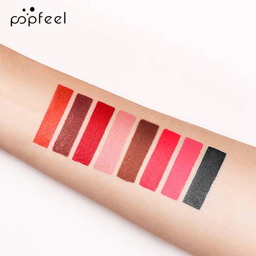 Punk Matte Black Liquid Lipstick Waterproof Long Lasting Party Glaze Personality Velvet Nude Tint Halloween Lip Makeup happy