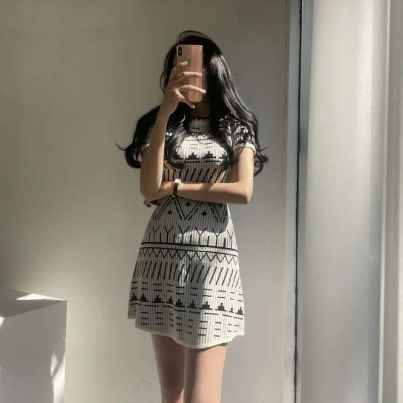 Dresses for Women Short Crochet Sexy Daring Clothes Knitted Extreme Mini Woman Dress 2024 Harajuku New In Korean Fashion Sale