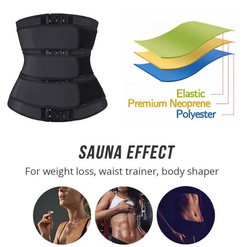 Men Waist Trainer Trimmer Belt for Weight Loss Body Shaper Sauna Workout Sweating Belly Belts Fat Burning Shapewear Girdles W250616