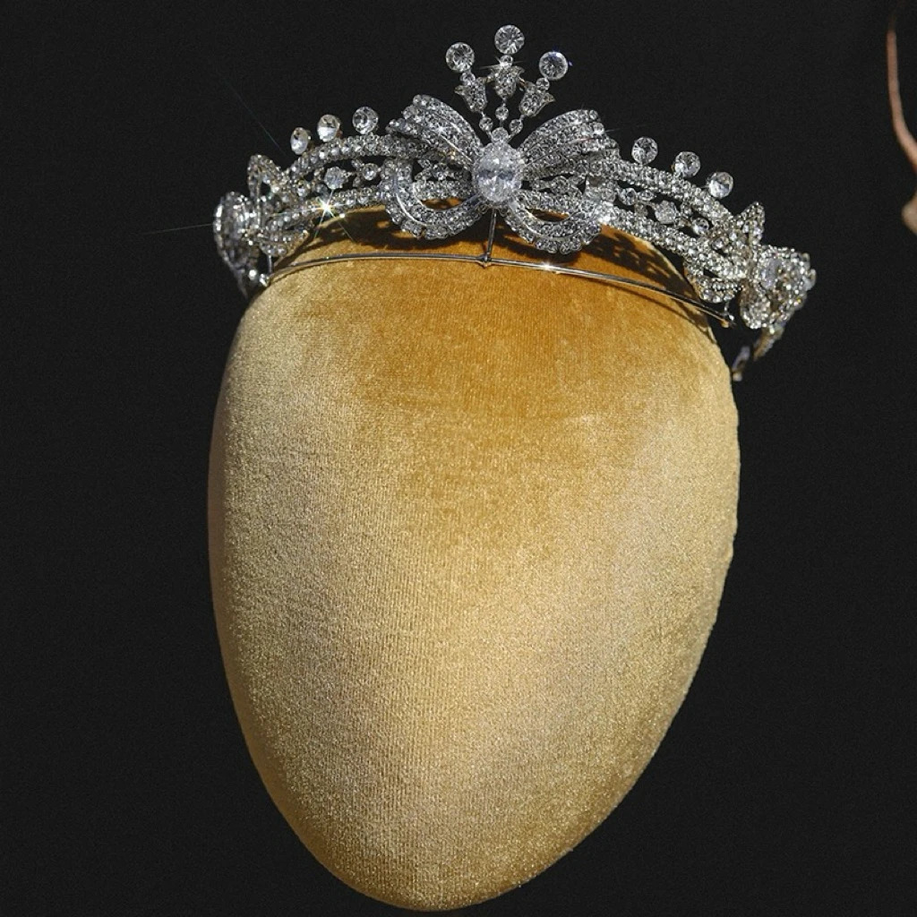 Rhinestones Crystal Tiaras and Crowns Women Headband For Brides Princess Queen Headpiece Wedding Accessories Bridal Hair Jewelry 250610