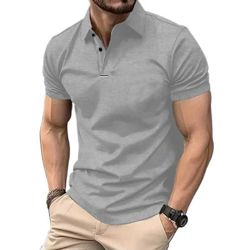 New Mens Short Sleeve Polo Shirts Golf T Shirts Man Summer Moisture Wicking Athletic Casual Shirts Breathable Lightweight Tops W250616