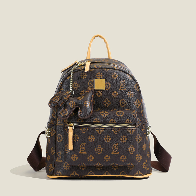 Big bag women backpack new retro high sense fashion printed backpack women students schoolbag