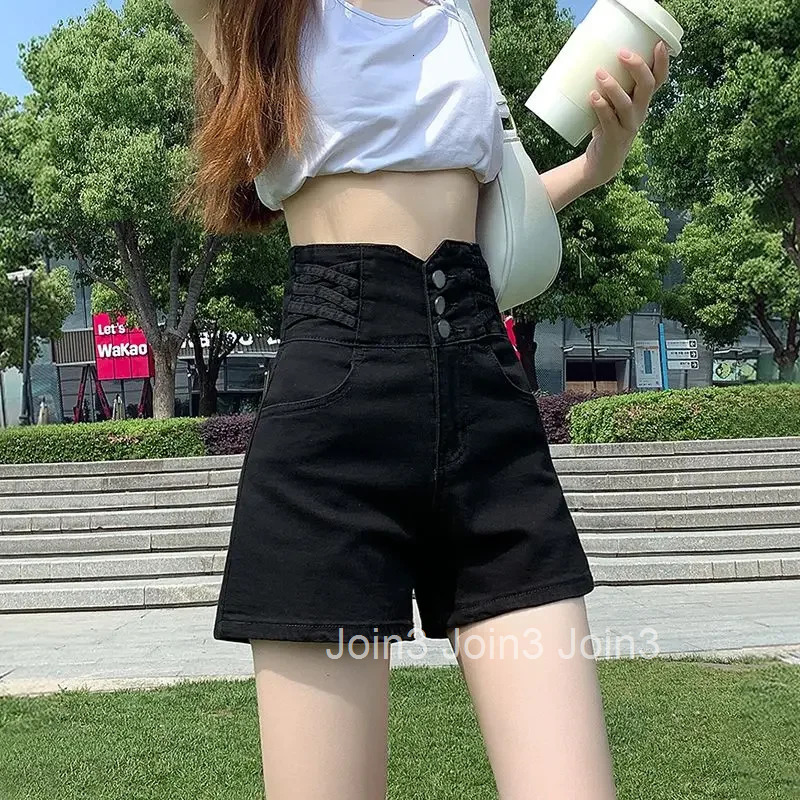 Female Short Jeans Pants High Waist Womens Denim Shorts Pocket Trend 2025 Designer Jorts Wholesale Elegant Classic XXL To Wear