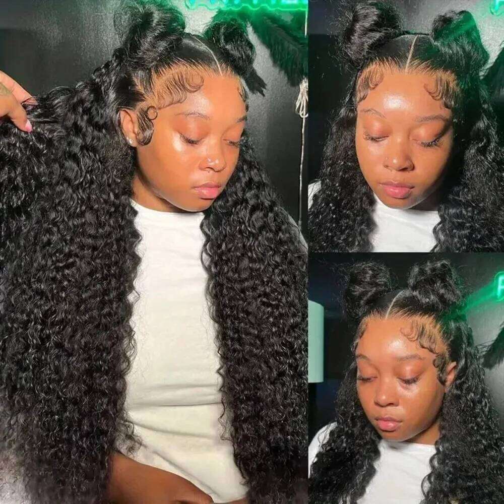 200 Density Loose Deep 13x6 Hd Frontal Wigs Brazilian Curly Human Hair 30 Inch Water Wave 13x4 HD Lace Front Wig Women