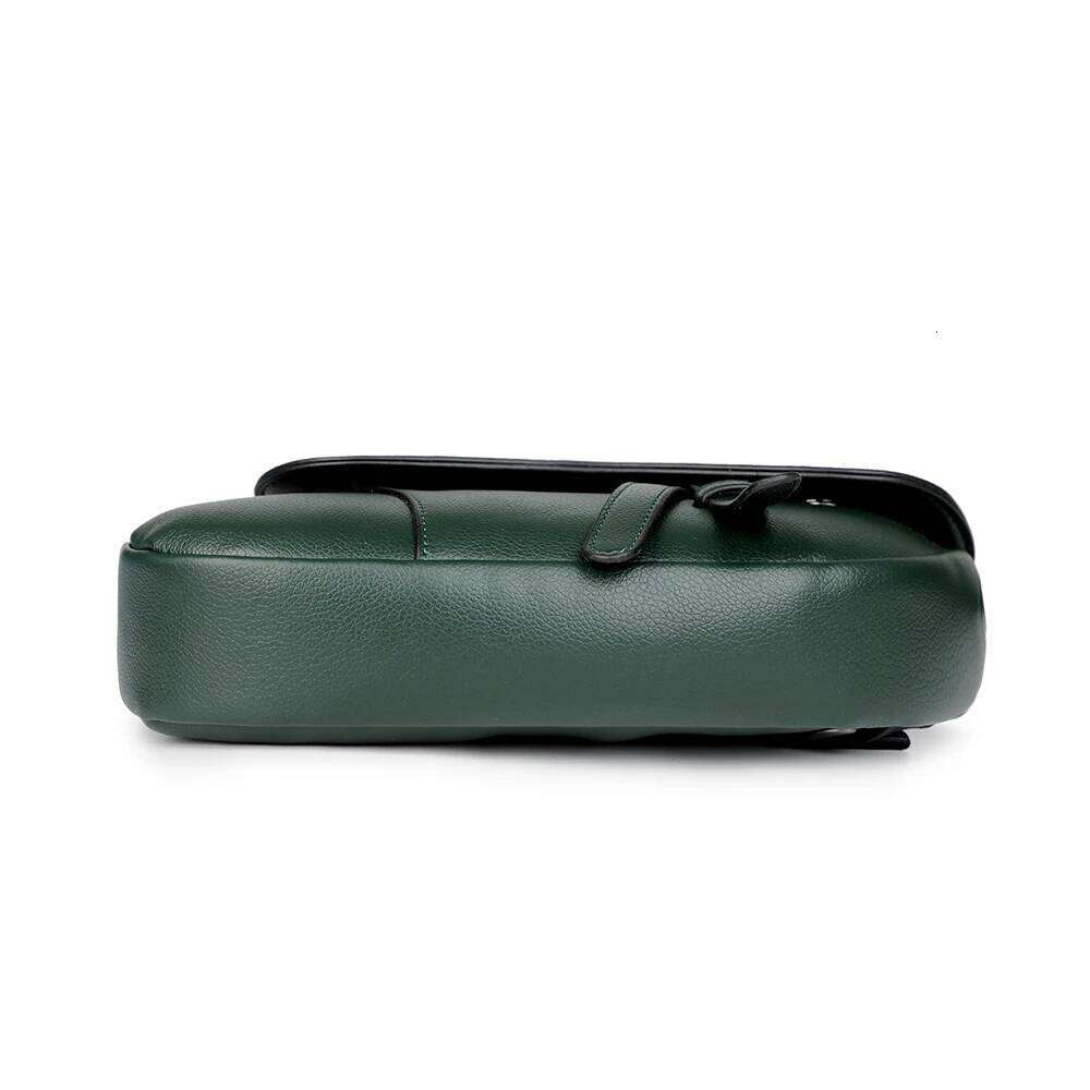 Men's solid color PU leather saddle shoulder crossbody bags chest bolsos para hombre sacoches hommes bag for man