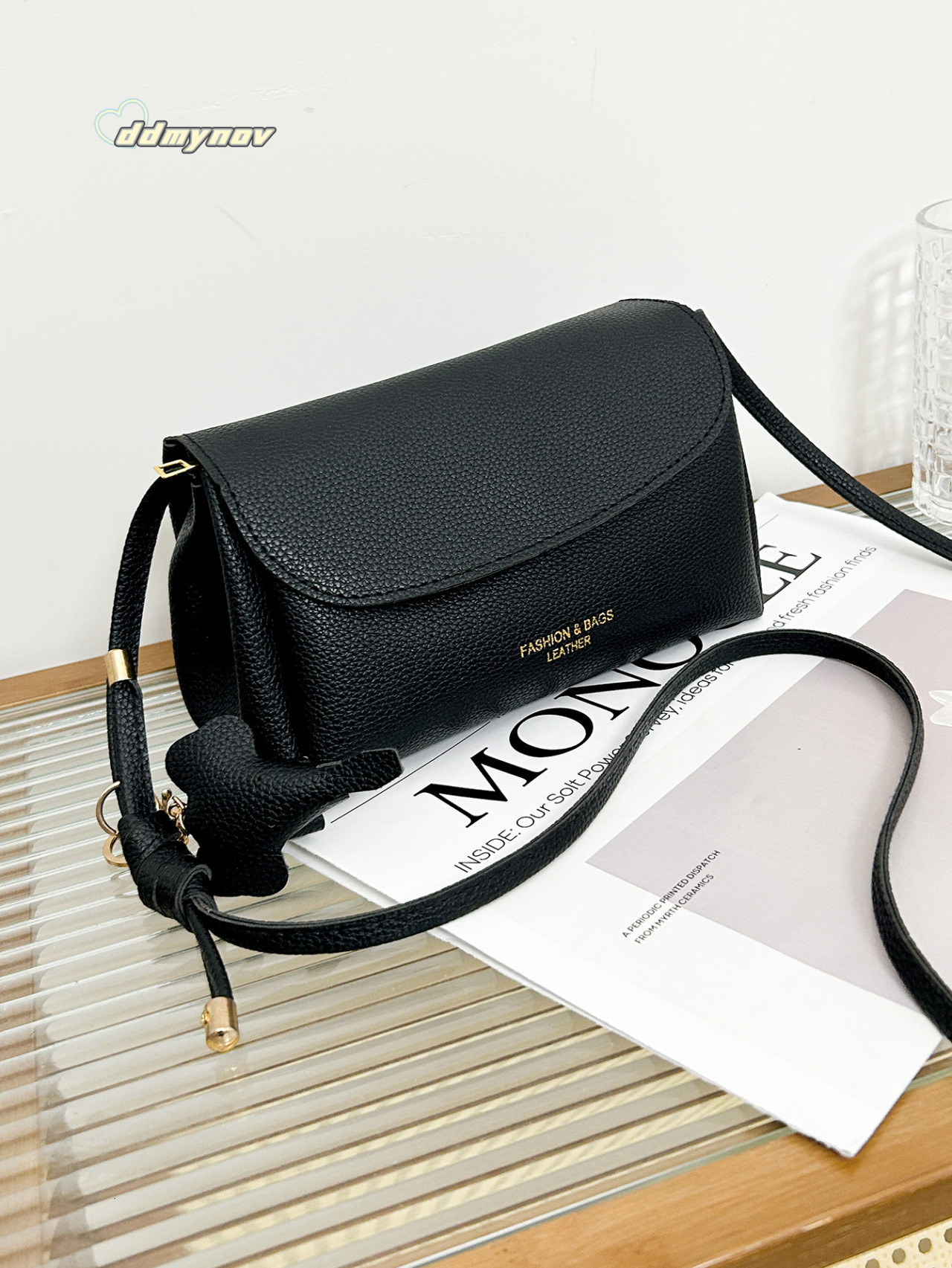 Trendy Women's 2025 New Autumn Internet Celebrity Solid Color Fashion Versatile Soft Shoulder Niche Crossbody Bag ddmynov ddmynov