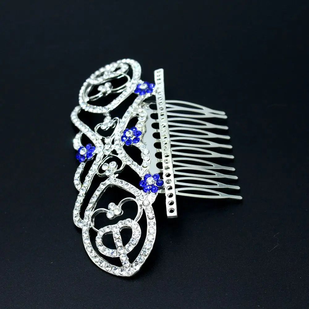 Movie The TwilightFilm TV Quality Breaking Dawn Bellas Hair Comb Bridal Crown Wedding Blue Crystals 250610
