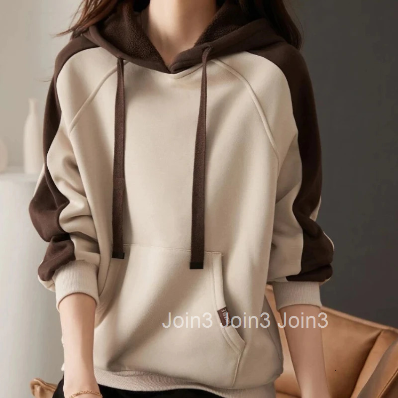 Hooded Sweatshirt for Women Long Sleeve Hoodies Baggy Woman Tops Loose Basic Essential Designer On Promotion Emo New In M Casual