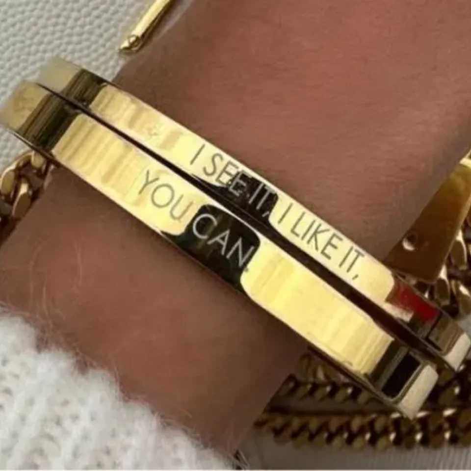DUOYING Stainless Steel 4/6/8mm r Custom Name Personalized Bangles Simple Friendship Circle Coordinate for Gifts Z250616