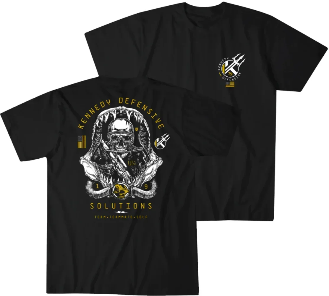 Skull Combat Diver Tactical T-Shirt 100% Cotton O-Neck Short Sleeve Casual Mens T-shirt Size S-3XL