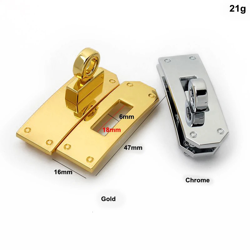 1SET zinc alloy womens luggage handbag twist buckle mens belt lock removable diy hardware metal lock 250616