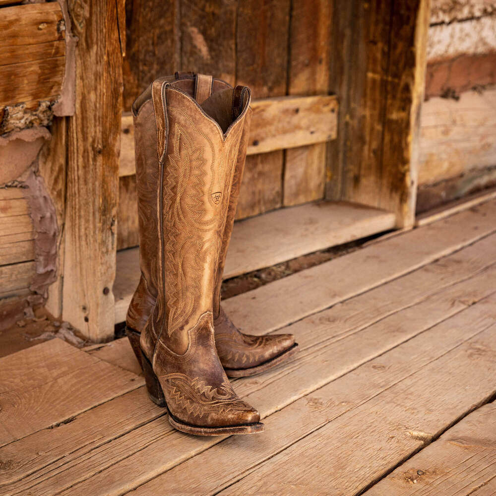New European and American pointed, thick heel, high tube, large size Western cowboy boots, large size 35-46