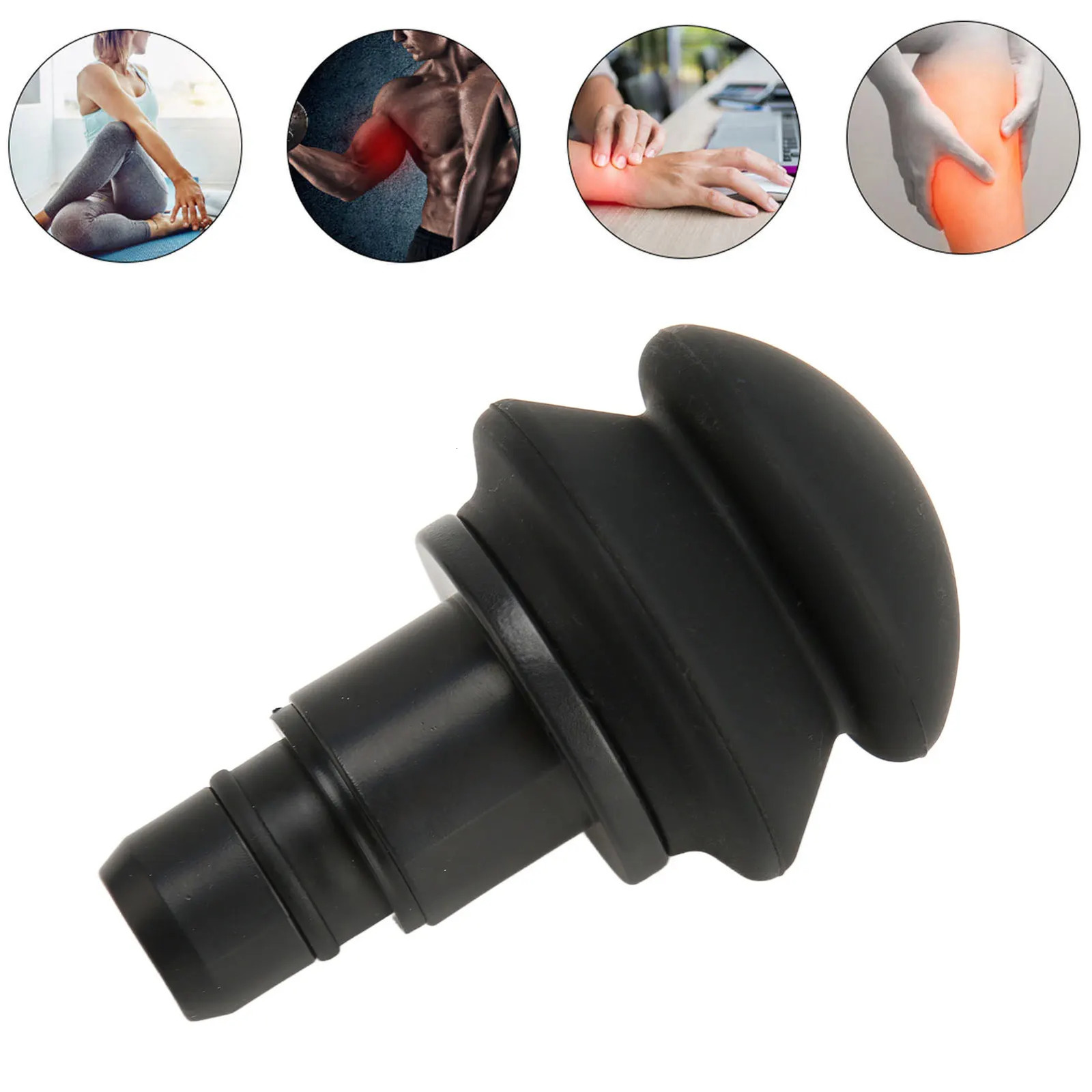 18mm Muscle Massage Gun Head Silicone Gas Cushion Fascia Massager Replacement for Legs 250605