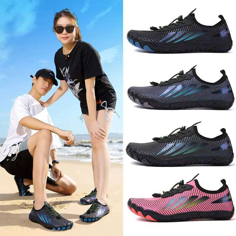 Outdoor Unisex Water Sport Rubber Beach Quick Dry Barefoot Non Slip Wading Shoes