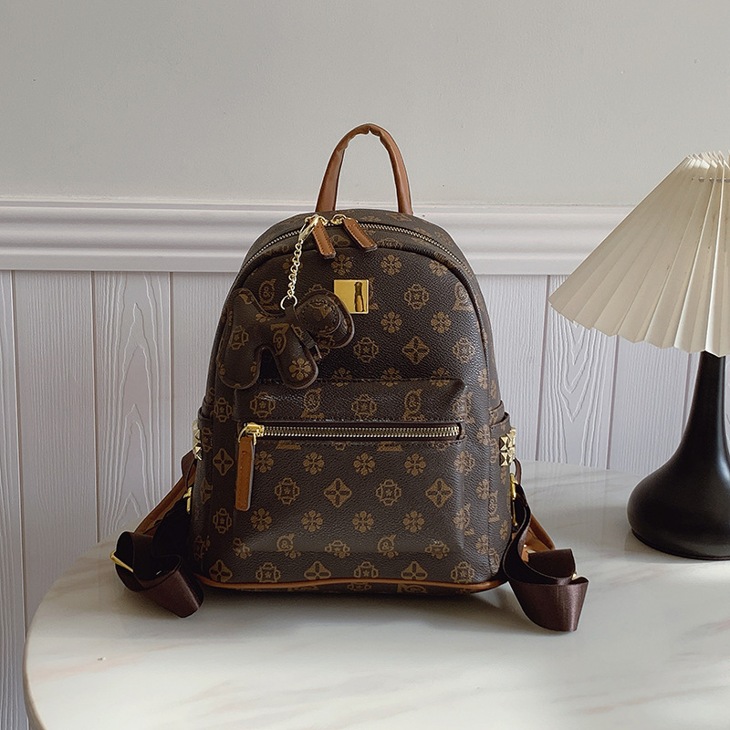 Big bag women backpack new retro high sense fashion printed backpack women students schoolbag