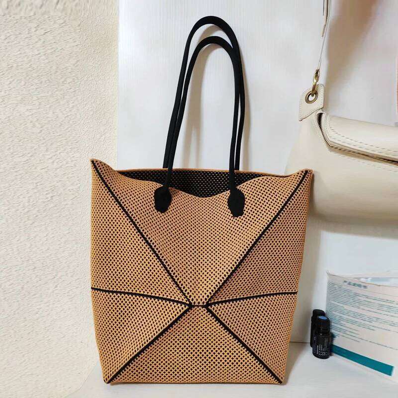 Women's Bags Designer Casual Mesh Tote Bags For Women Designer Handbags Purses New In Polyester Hollow With Inner Pocket Underarm Shoulder