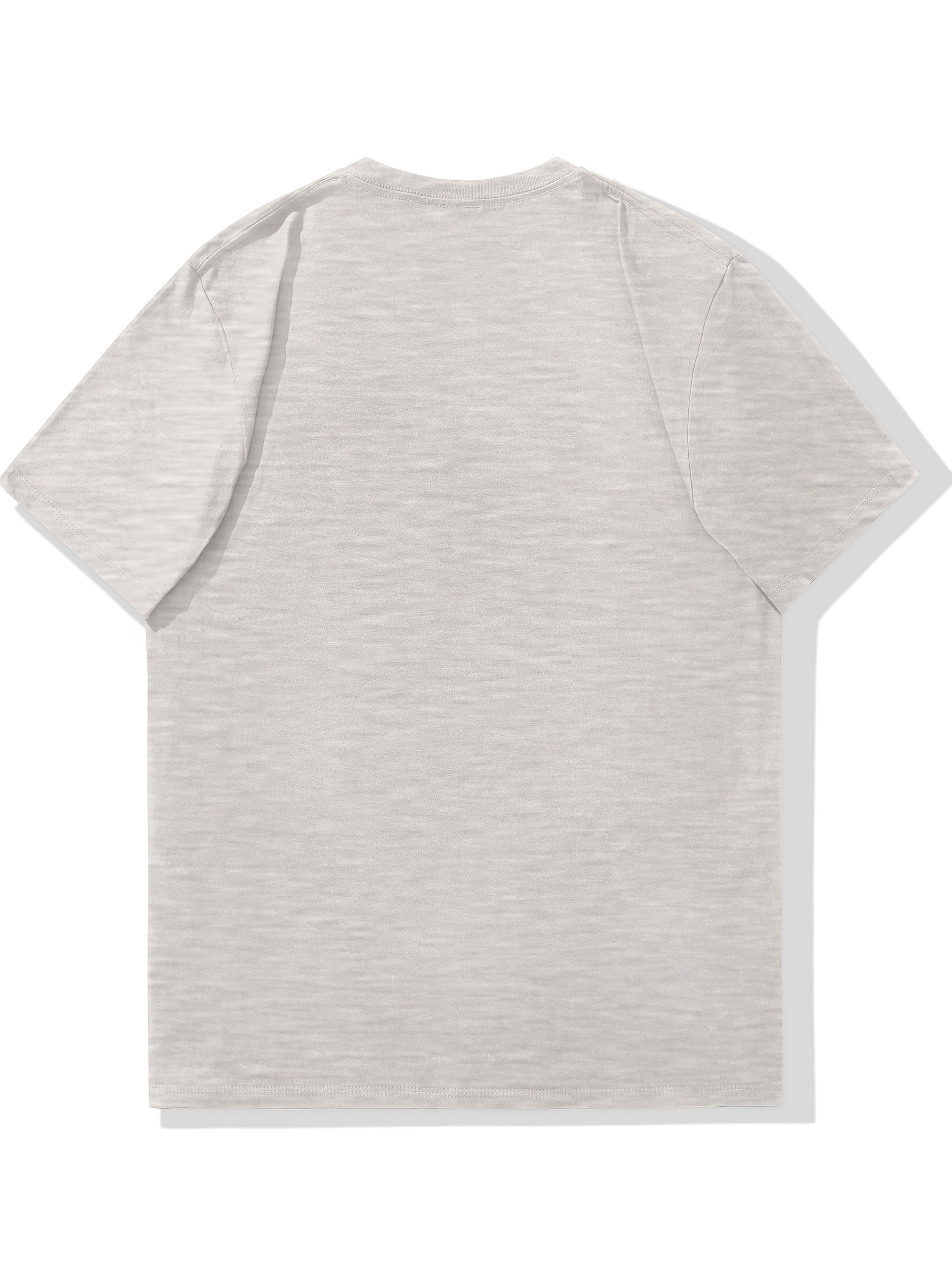 Men's Oversized T-Shirt 100% Cotton Letter Print Round Neck Short Sleeve Breathable Streetwear Casual Tee High Quality Summer Top