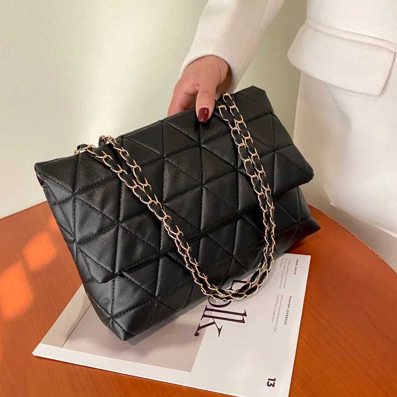 Embroidered Plaid Flap Shoulder Bag Casual Chain Strap Crossbody Bags For Women Commuting Daily Use XJ2520616