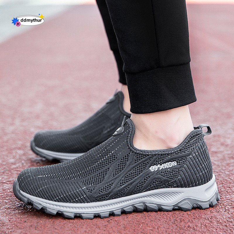 Summer New Breathable Mesh Elderly Men Women, Hollow Casual Walking for Middle-aged and Elderly, Mom Shoes ddmythur