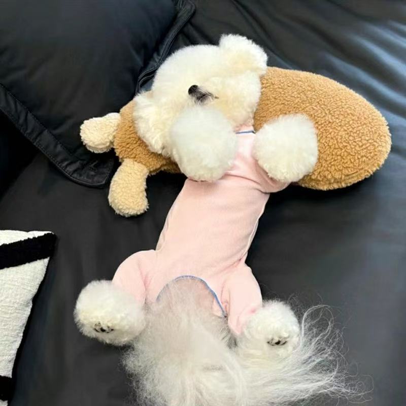 T477Dog clothes summer thin belly protection clothes pet four-legged clothes Teddy Bichon Pomeranian small dog cat pajamas