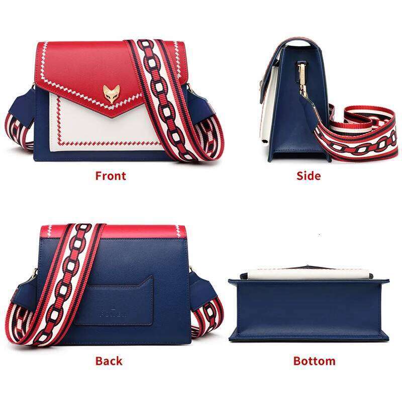 FOXER Brand Women Fashion Crossbody Lady Split Leather +Pu Small Shoulder Colorful Flap Cute Design Bag