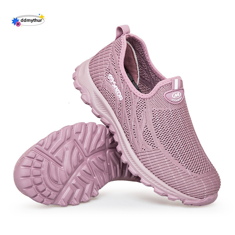 Summer New Breathable Mesh Elderly Men Women, Hollow Casual Walking for Middle-aged and Elderly, Mom Shoes ddmythur