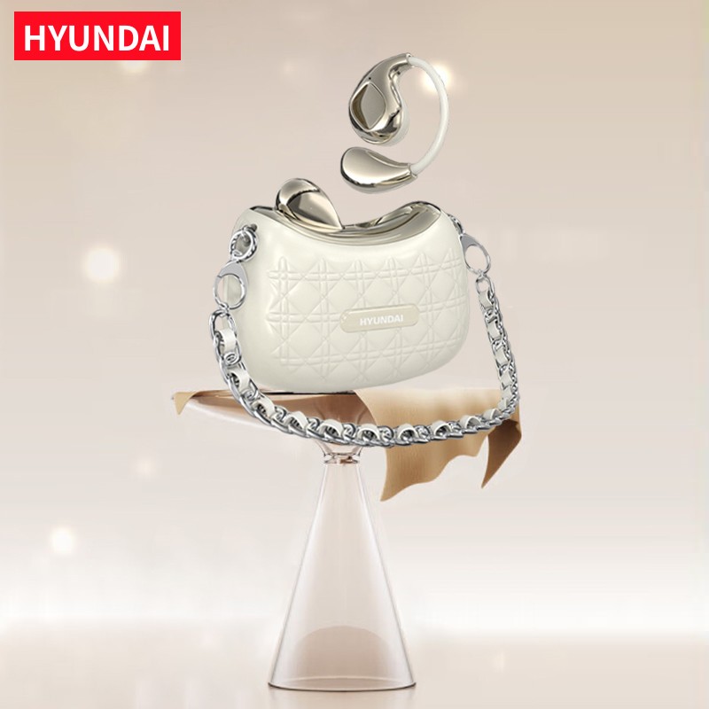 HYUNDAI Luxury Fragrance Bag Bluetooth Earphones Small Sachet Open Headphones pro max designer Style HIFI High Sound Earbuds Light For Gift YX46