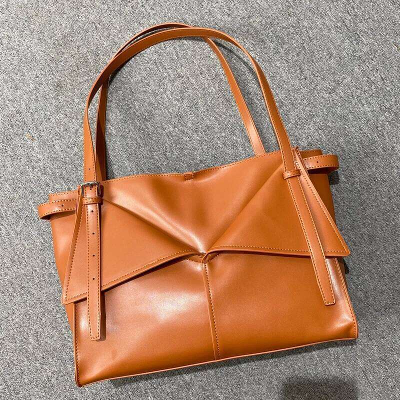 Women's Bags Designer Vintage Belt Cabas Tote Bags For Women Designer Handbag Purses New In PU Hem Large Capacity Medium Underarm Shoulder