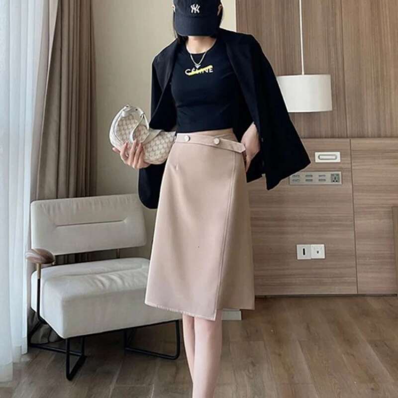 Midi Summer 2025 Korean Style Womens Skirt Female Skirts Casual Cheap Clothing Sales Aesthetic Fashion Trend High Quality V