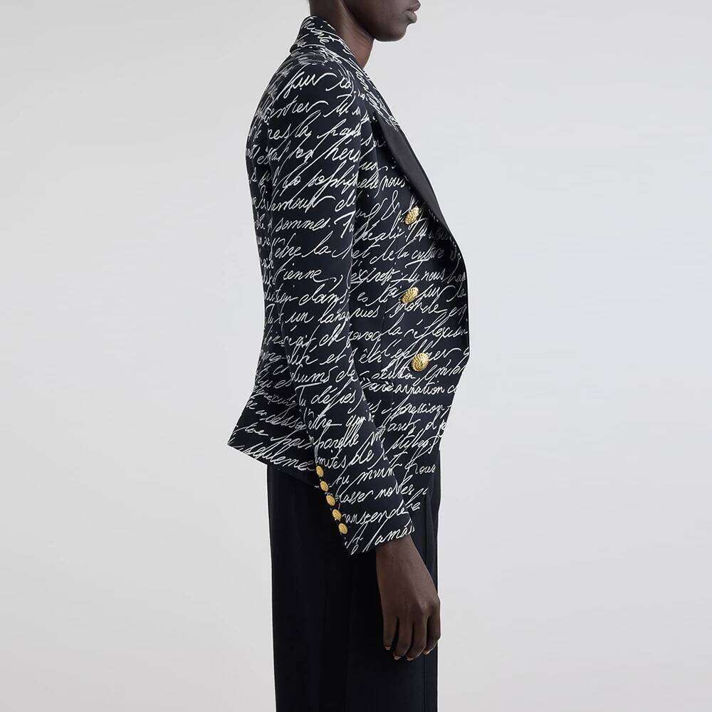 TWOTWINSTYLE Hit Color Patchwork Button Chic Jackets For Women Lapel Long Sleeve Tunic Temperament Minimalist Coats Female New