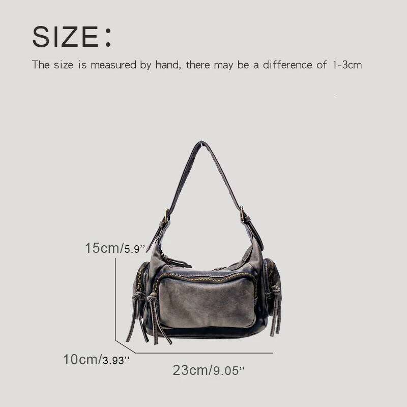 Women's Bags Designer Moto & Biker Bags For Women Designer Handbag And Purses New In PU Distressed Craftsmanship Multiple Pockets Shoulder