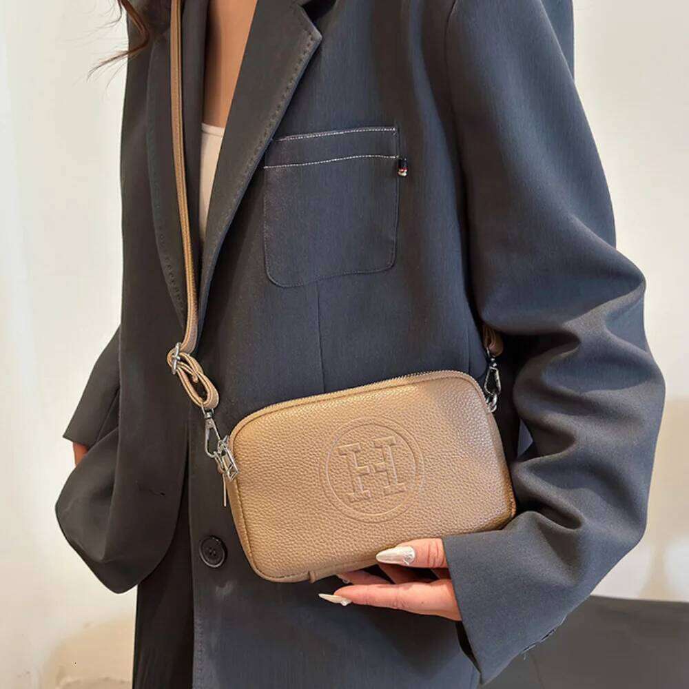 Retro Solid Color Women's Handbag Soft Cow Leather Messenger Phone Durable Single Shoulder Bag