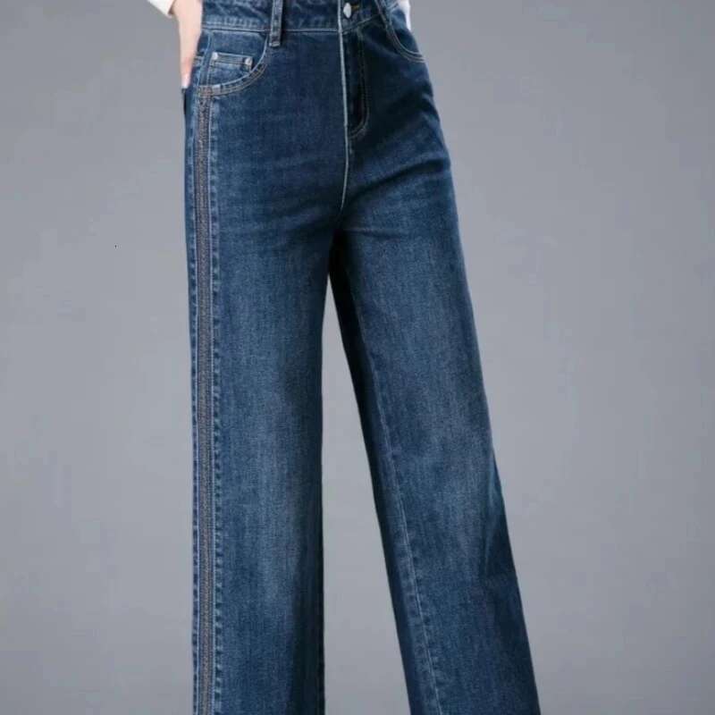 Trousers Wide Leg Cowboy Pants for Woman High Waist Shot New In Womens Jeans Spring A Gyaru Wholesale Korean Fashion Cool 90s Z