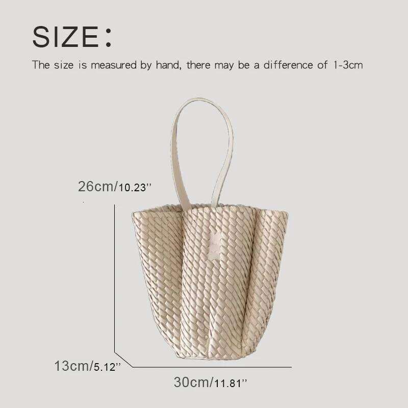 Women's Bags Designer Hand Woven Small Bucket Bags For Women Designer Handbag Purses New In PU Vintage With Inner Pocket Underarm Shoulder