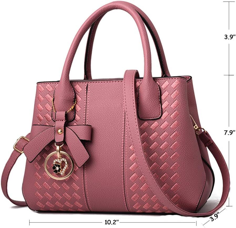 Purses and Handbags for Women Fashion Ladies PU Leather Top Handle Satchel Shoulder Tote Bags