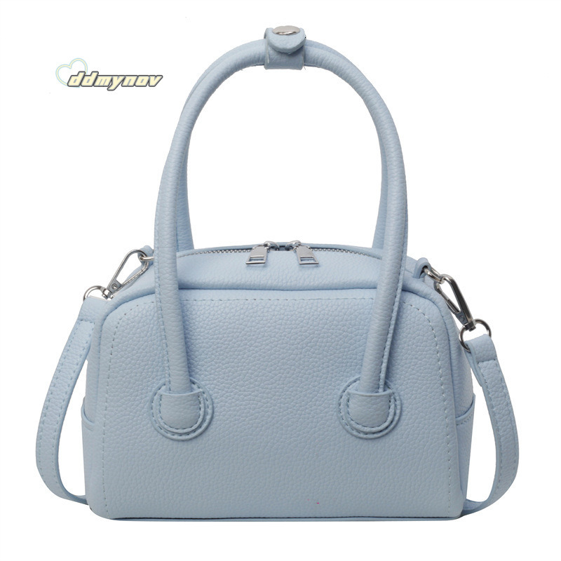 Niche Design Korean Style Lychee Pattern Handbag for Women 2025 Spring New Fashion Versatile Shoulder Crossbody Bag ddmynov