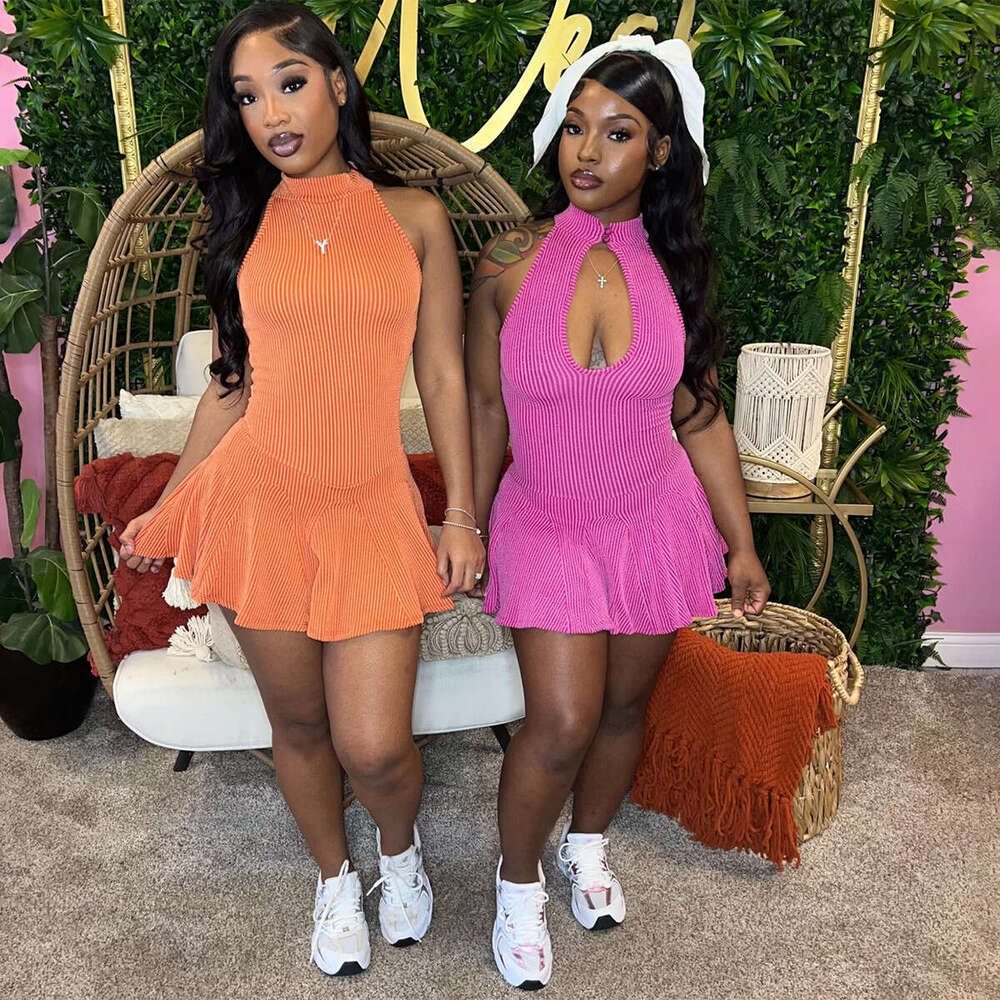 Ins Pure Desire Style Sexy Sleeveless Summer New Elegant Slim Fit Dress For Women B5