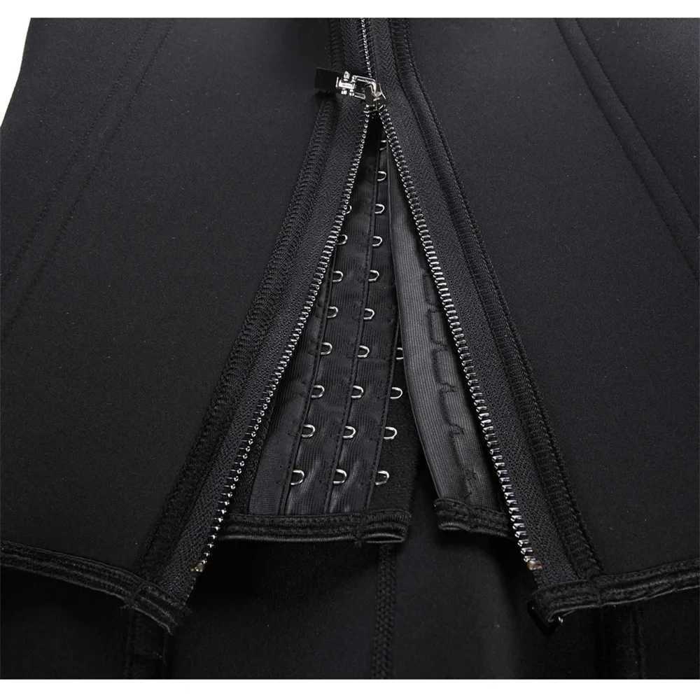 Waist Trainer Tank Top For Women Zipper Body Shaper Tummy Control Sleeveless Top Womens Activewear Body Shaping Underwear W250616