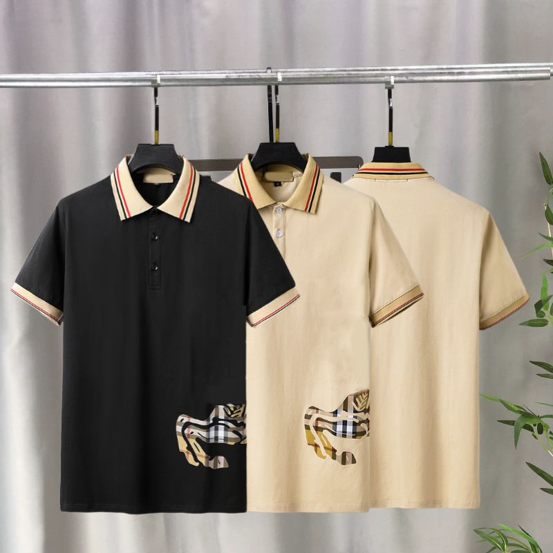 Men's polo shirt Designer Men's cotton lapel short sleeve casual breathable brand men's everyday casual wear size Asia M-3XL #05