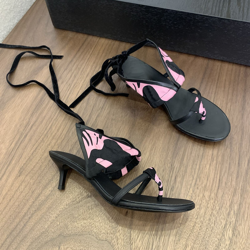 (Ordre par photo en opt, pas par desc) Nouvelles chaussures de mode Bikini-style sandales à talons à talons à talons à talons basses à talons bas