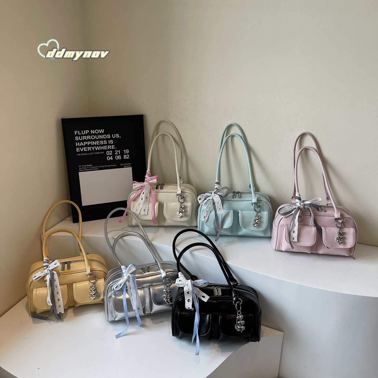 Niche Design Simple Underarm for Women Korean Style Fashionable Versatile Shoulder Bag Textured PU Soft Leather Commuter Handbag ddmynov ddmynov ddmyn