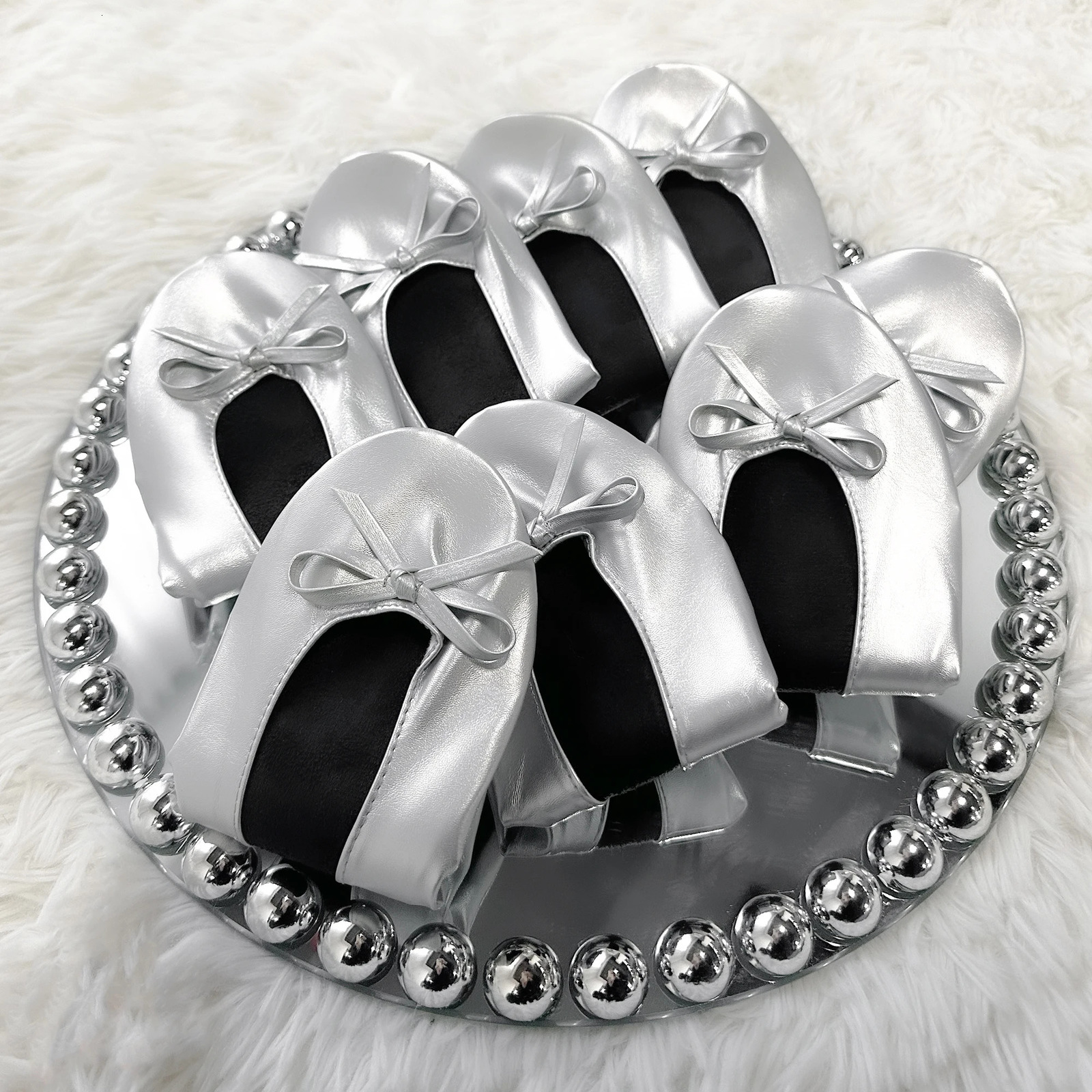 Womens Foldable Portable Ballet Flats For Indoor Use Roll Up Slippers Conveniently Packaged With Bag For Travel Wedding 250613