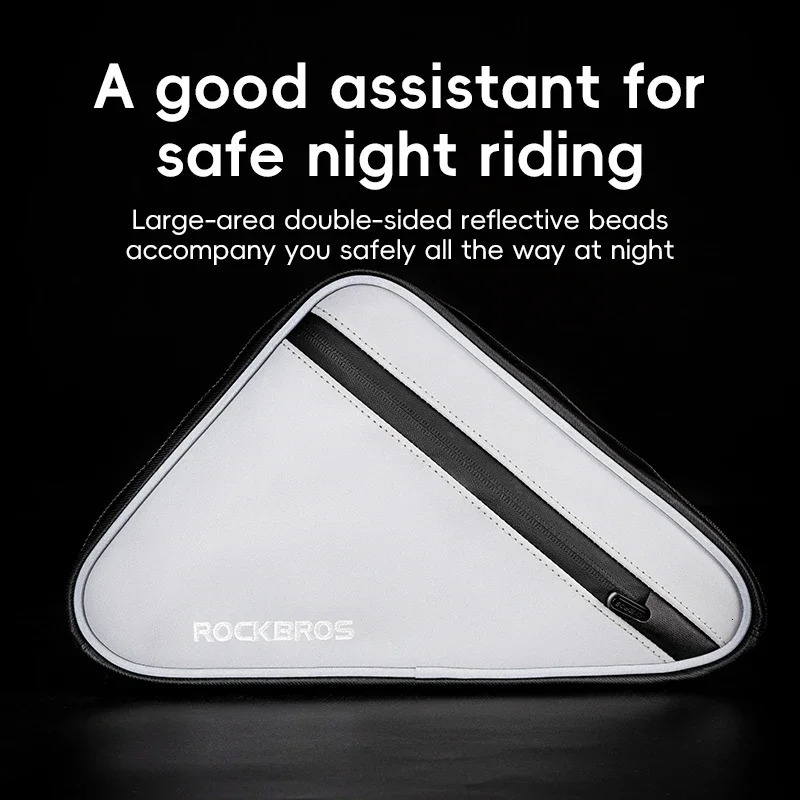 ROCKBROS Bicycle Bag Waterproof Cycling Bag MTB Road Bike Triangle Bag Cycling Frame Front Bags Repair Tools Pannier Bicycle Bag 250610