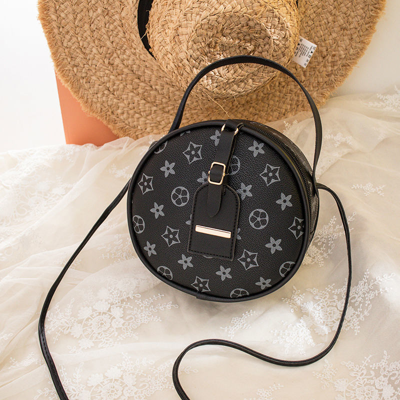 Best Selling Premium Elegant Women's Bags 2025 New Trendy Letter Shoulder Bag Fashion Versatile Crossbody Small Round bag Khaki coffee