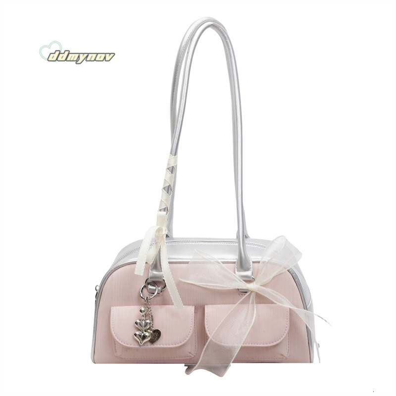 Korean Style Sweet Underarm for Women 2025 Summer Niche High-end Versatile Boston Casual Shoulder Bag ddmynov ddmynov