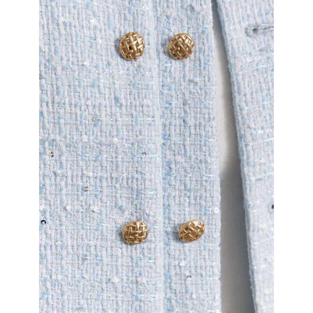 Amii Minimalist Jacket For Women 2025 Spring New Elegant Round Neck Straight Shoulder Light Tuxedo Short Coat Women 12321002