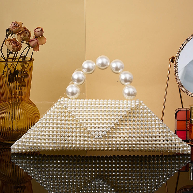 Fashionable lovely beaded braid dinner bag hollow single shoulder crossbody senior small for womens gift 250614